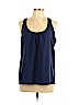 Cynthia Steffe 100% Polyester Blue Sleeveless Blouse Size L - photo 1