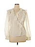 Maeve by Anthropologie 100% Polyester Ivory Long Sleeve Blouse Size 14 - photo 1