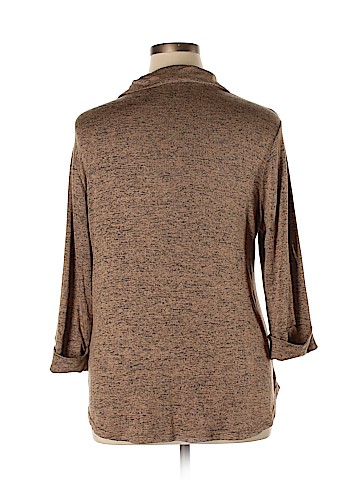 Ashley Blue Long Sleeve Button-Down Shirt (view 2)