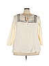 Old Navy 100% Rayon Ivory 3/4 Sleeve Blouse Size XXL - photo 1