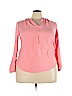 Woman Within 100% Rayon Pink Long Sleeve Blouse Size 18 (L) - photo 1