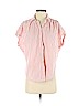 Madewell 100% Cotton Pink Short Sleeve Button-Down Shirt Size S - photo 1