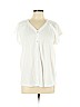 Preswick & Moore 100% Cotton White Short Sleeve Button-Down Shirt Size XL (petite) - photo 1