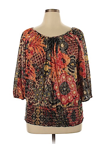 New Directions 3/4 Sleeve Top (view 1)