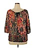 New Directions Orange 3/4 Sleeve Top Size 1X - photo 1
