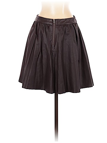 Topshop Faux Leather Skirt (view 2)
