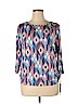 Ruby Rd. Blue 3/4 Sleeve Top Size XL (petite) - photo 1