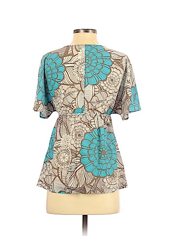 Trina Turk Short Sleeve Silk Top (view 2)