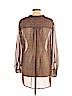 W by Worth 100% Polyester Brown Long Sleeve Blouse Size L - photo 2