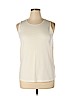 Cj Banks 100% Cotton Ivory Tank Top Size 1X - photo 1