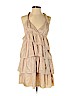 Calypso St. Barth 100% Silk Tan Casual Dress Size S - photo 1