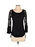 Candie's Black 3/4 Sleeve Blouse Size S - photo 1