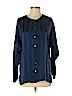 Eileen Fisher 100% Silk Blue Long Sleeve Silk Top Size Sm - Med - photo 1