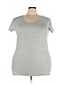 ALTERNATIVE Gray Short Sleeve Top Size XXL - photo 1