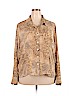 Milano 100% Polyester Tan Long Sleeve Blouse Size 3X - photo 1