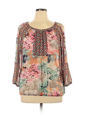 Fig & Flower 3/4 Sleeve Blouse (view 1)