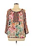 Fig & Flower 100% Polyester Pink 3/4 Sleeve Blouse Size XL - photo 1