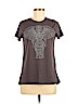 Zoe+Liv Gray Short Sleeve Top Size M - photo 1