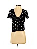 Zara Black Short Sleeve Blouse Size XS - photo 1
