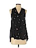 Tibi 100% Cupro Black Sleeveless Blouse Size 0 - photo 1