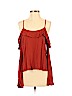 Mossimo 100% Rayon Orange Long Sleeve Blouse Size S - photo 1