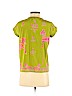 Calypso St. Barth Green Short Sleeve Blouse Size S - photo 2