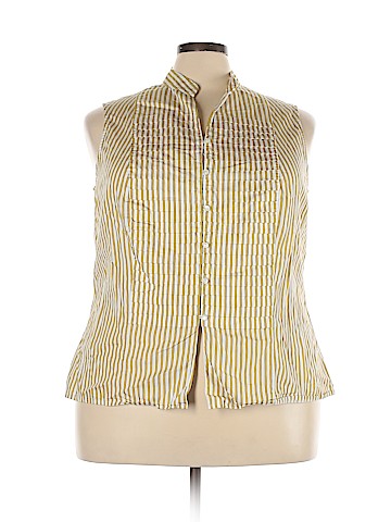 Jones New York Sleeveless Button-Down Shirt (view 1)