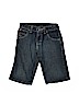 Wrangler Jeans Co Solid Blue Denim Shorts Size 8 - photo 1
