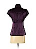 Nanette Lepore 100% Silk Purple Short Sleeve Silk Top Size 2 - photo 2
