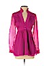 Shoshanna 100% Silk Pink Long Sleeve Silk Top Size 2 - photo 1