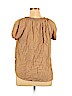 Faded Glory 100% Rayon Tan Short Sleeve Top Size XL - photo 2