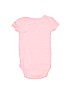 Carter's 100% Cotton Stripes Pink Short Sleeve Onesie 0-3 MO / 3 MO - photo 2