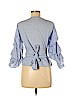 Zara Blue 3/4 Sleeve Blouse Size M - photo 2