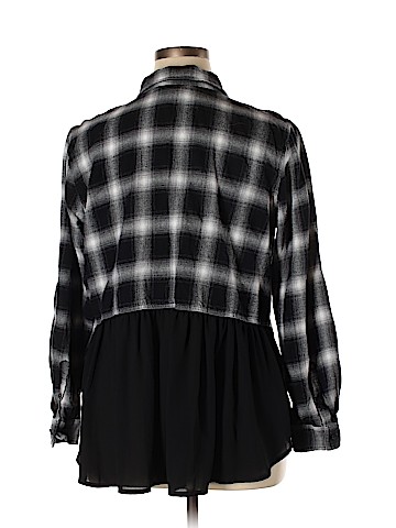 Belle By Kim Gravel Long Sleeve Button-Down Shirt (view 2)