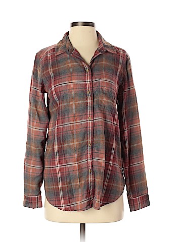 American Eagle Outfitters Long Sleeve Button-Down Shirt (view 1)