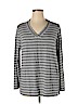 Susan Graver Gray Long Sleeve Top Size XL - photo 1