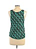 Forever 21 100% Rayon Green Sleeveless Henley Size L - photo 2