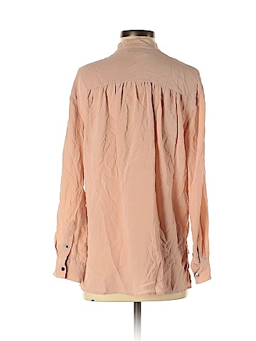 Madewell Long Sleeve Silk Top (view 2)
