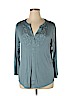 Cable & Gauge Blue Long Sleeve Top Size XL - photo 1