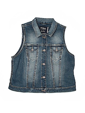 Silver Jeans Co. Denim Vest (view 1)