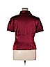 The Limited 100% Silk Burgundy Short Sleeve Silk Top Size XL - photo 2