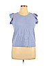 Ann Taylor LOFT Purple Short Sleeve Top Size XL - photo 1