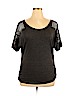 Espresso Gray Short Sleeve Top Size XL - photo 1