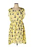 Maurices 100% Polyester Yellow Casual Dress Size XL - photo 1