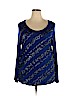 Coldwater Creek 100% Viscose Blue Long Sleeve Top Size 2X - photo 1
