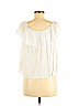 Lily White 100% Rayon White Short Sleeve Top Size M - photo 2