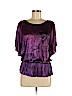Charlotte Russe Purple Short Sleeve Top Size M - photo 1
