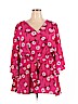 Lane Bryant 100% Polyester Pink 3/4 Sleeve Blouse Size 22 - 24 Plus - photo 1