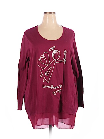 Melissa McCarthy Seven7 Long Sleeve Top (view 1)