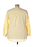 Denim 24/7 100% Cotton Yellow Long Sleeve Blouse Size 24 - photo 2